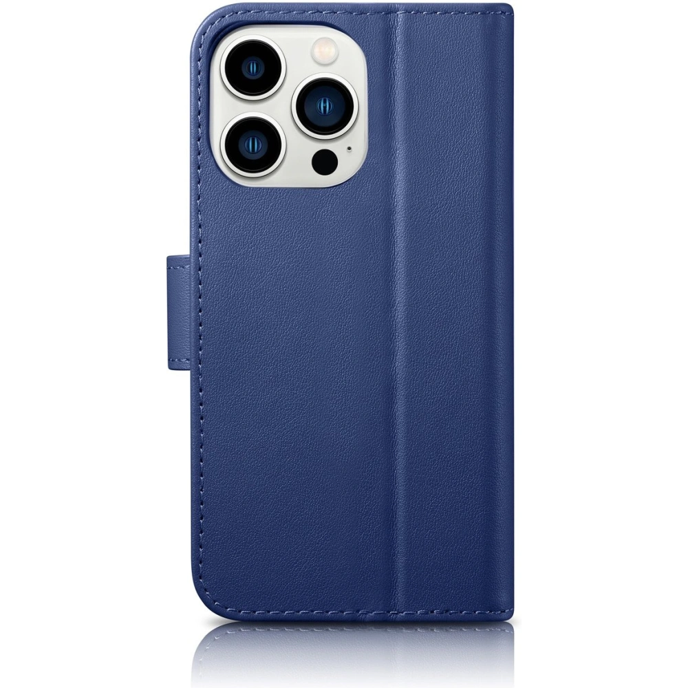 Etui iCarer Wallet Anti-RFID 2in1 Apple iPhone 14 Pro Max niebieski