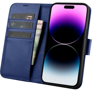 Kup Etui iCarer Wallet Anti-RFID 2in1 Apple iPhone 14 Pro Max modré - ICR476 - {ean13} - Sklep Home Screen