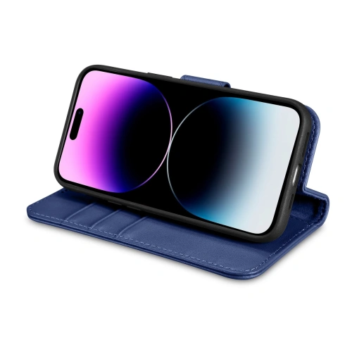 Kup Etui iCarer Wallet Anti-RFID 2in1 Apple iPhone 14 Pro Max modré - ICR476 - {ean13} - Sklep Home Screen