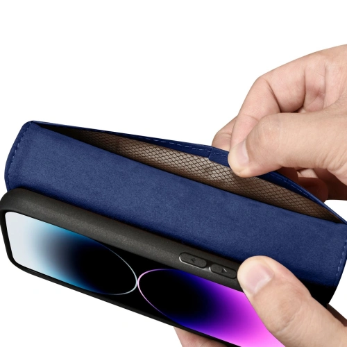 Kup Etui iCarer Wallet Anti-RFID 2in1 Apple iPhone 14 Pro Max modré - ICR476 - {ean13} - Sklep Home Screen
