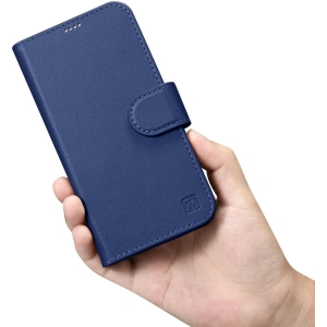 Kup Etui iCarer Wallet Anti-RFID 2in1 Apple iPhone 14 Pro Max modré - ICR476 - {ean13} - Sklep Home Screen