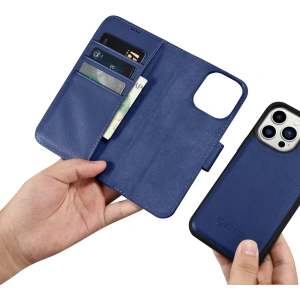 Kup Etui iCarer Wallet Anti-RFID 2in1 Apple iPhone 14 Pro Max modré - ICR476 - {ean13} - Sklep Home Screen