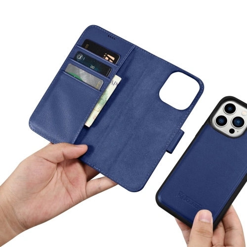 Kup Etui iCarer Wallet Anti-RFID 2in1 Apple iPhone 14 Pro Max modré - ICR476 - {ean13} - Sklep Home Screen