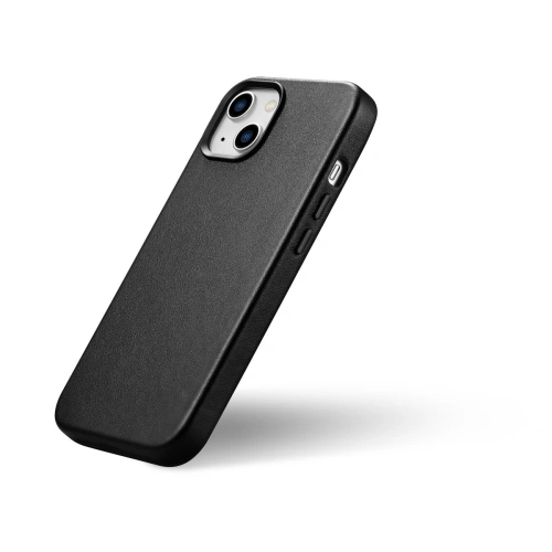 Buy iCarer Case Leather MagSafe Apple iPhone 14 Plus / 15 Plus black - ICR477 - {ean13} - Home Screen Store Europe