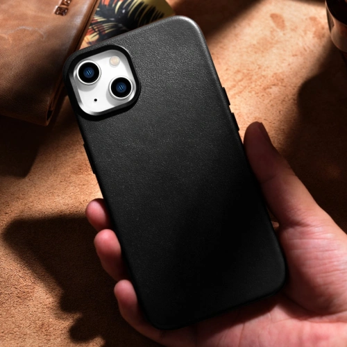 Kup Etui iCarer Case Leather MagSafe Apple iPhone 14 Plus / 15 Plus černé - ICR477 - {ean13} - Sklep Home Screen