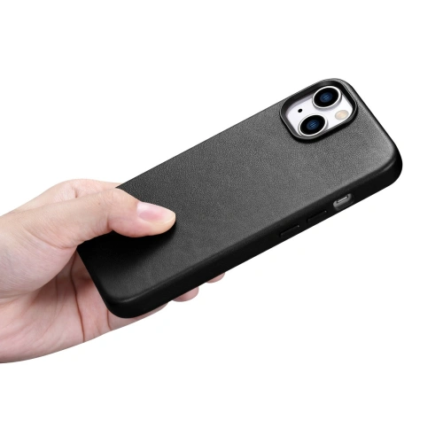 Kup Etui iCarer Case Leather MagSafe Apple iPhone 14 Plus / 15 Plus černé - ICR477 - {ean13} - Sklep Home Screen