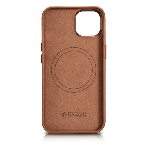 Kup Case iCarer Case Leder MagSafe Apple iPhone 14 Plus / 15 Plus braun - ICR478 - {ean13} - Sklep Home Screen