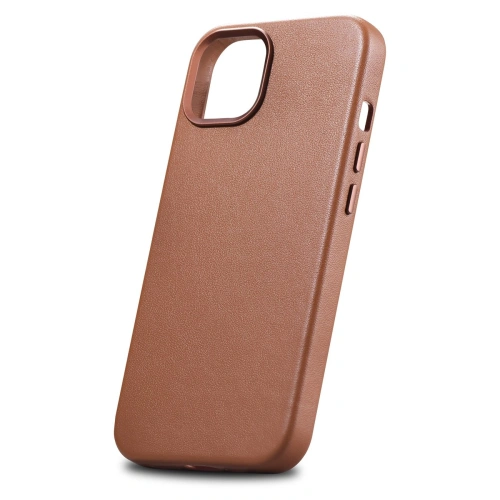 Kup Husă iCarer Case Leather MagSafe Apple iPhone 14 Plus / 15 Plus maro - ICR478 - {ean13} - Sklep Home Screen