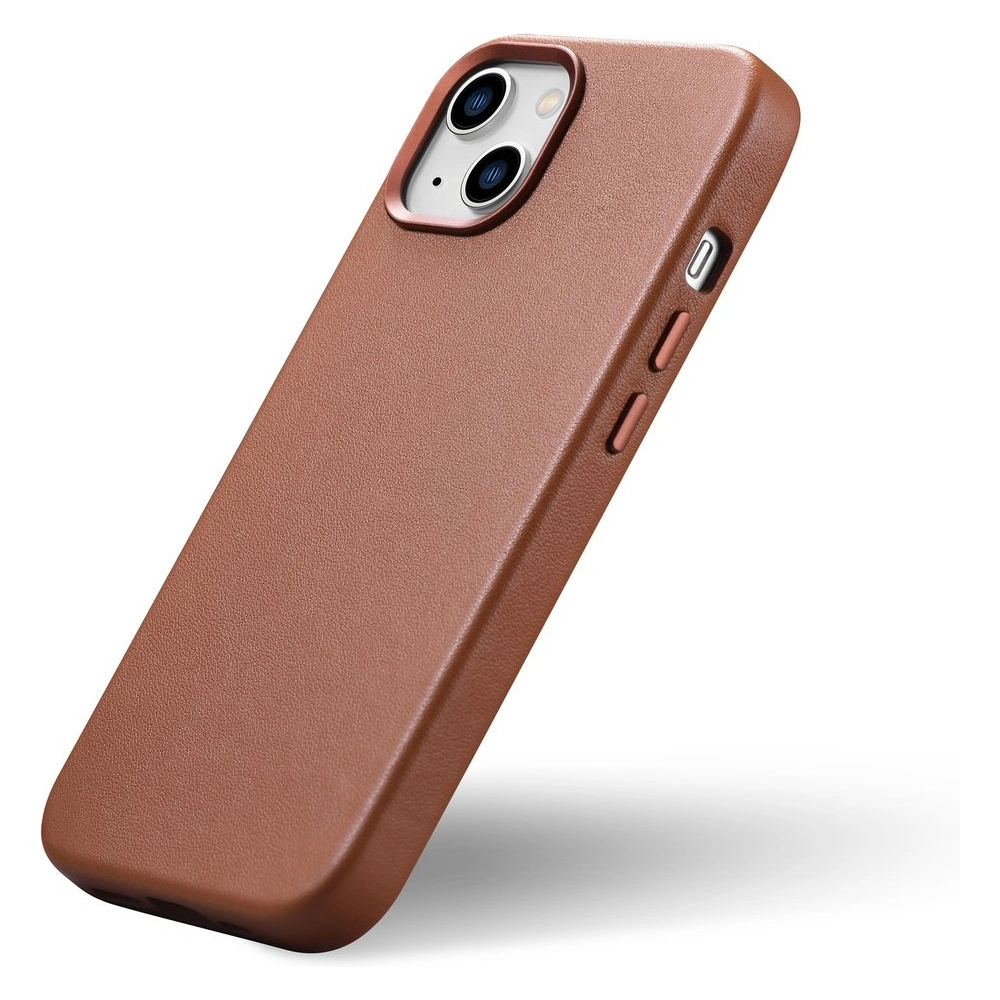 Etui iCarer Case Leather MagSafe Apple iPhone 14 Plus / 15 Plus brązowy