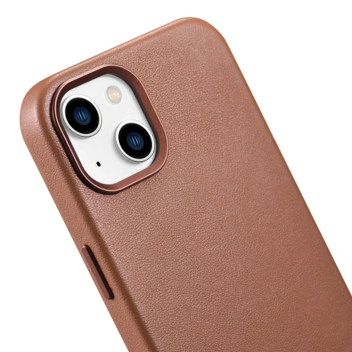 Kup Husă iCarer Case Leather MagSafe Apple iPhone 14 Plus / 15 Plus maro - ICR478 - {ean13} - Sklep Home Screen