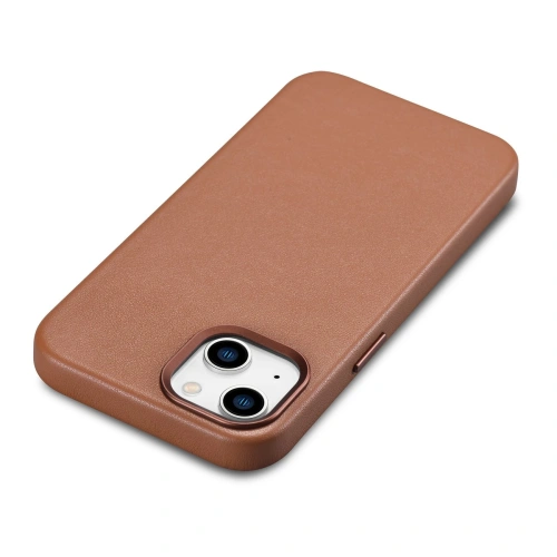 Kup Husă iCarer Case Leather MagSafe Apple iPhone 14 Plus / 15 Plus maro - ICR478 - {ean13} - Sklep Home Screen