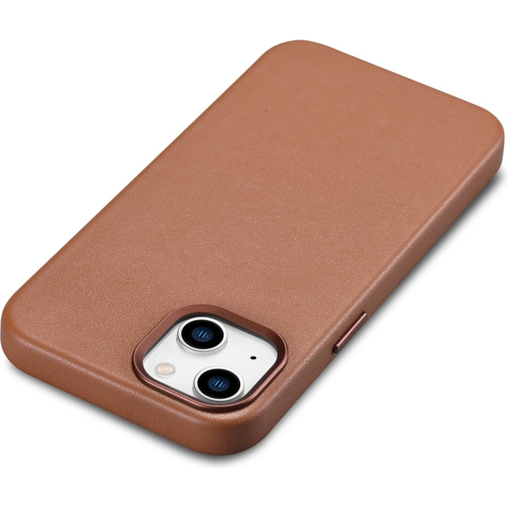 Etui iCarer Case Leather MagSafe Apple iPhone 14 Plus / 15 Plus brązowy