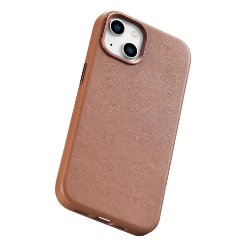 Kup Husă iCarer Case Leather MagSafe Apple iPhone 14 Plus / 15 Plus maro - ICR478 - {ean13} - Sklep Home Screen