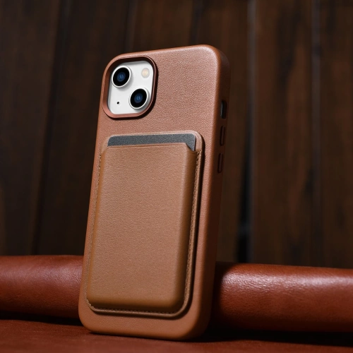 Kup Husă iCarer Case Leather MagSafe Apple iPhone 14 Plus / 15 Plus maro - ICR478 - {ean13} - Sklep Home Screen