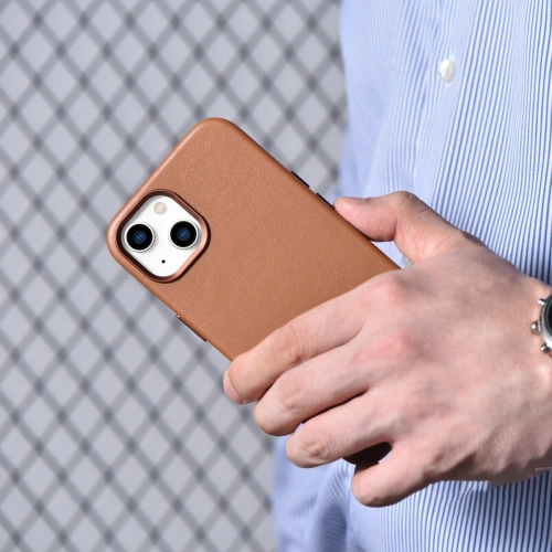 Kup Husă iCarer Case Leather MagSafe Apple iPhone 14 Plus / 15 Plus maro - ICR478 - {ean13} - Sklep Home Screen