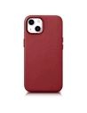Etui iCarer Case Leather MagSafe Apple iPhone 14 Plus / 15 Plus czerwony