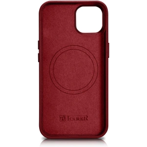 Kup Etui iCarer Case Leather MagSafe Apple iPhone 14 Plus / 15 Plus červená - ICR479 - {ean13} - Sklep Home Screen