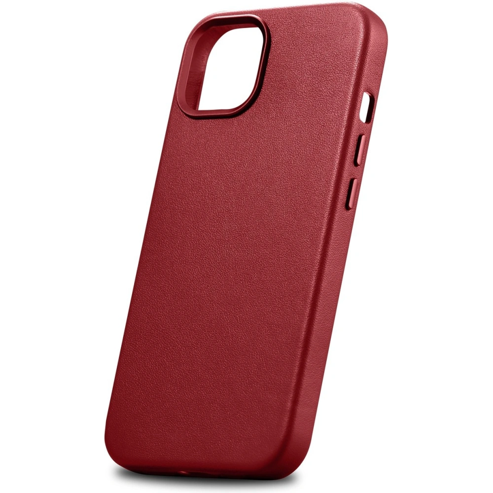Etui iCarer Case Leather MagSafe Apple iPhone 14 Plus / 15 Plus czerwony
