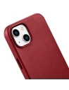 Buy iCarer Case Leather MagSafe Apple iPhone 14 Plus / 15 Plus red - ICR479 - {ean13} - Home Screen Store Europe