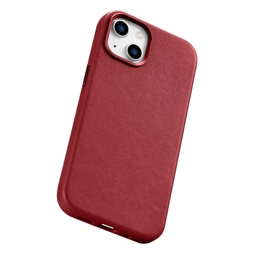Kup Etui iCarer Case Leather MagSafe Apple iPhone 14 Plus / 15 Plus czerwony - ICR479 - {ean13} - Sklep Home Screen