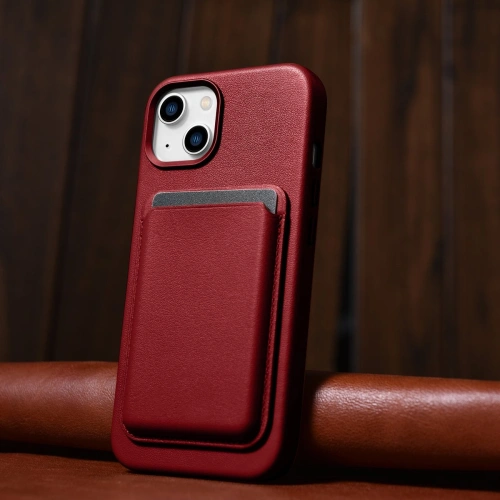 Kup Case iCarer Case Leder MagSafe Apple iPhone 14 Plus / 15 Plus rot - ICR479 - {ean13} - Sklep Home Screen