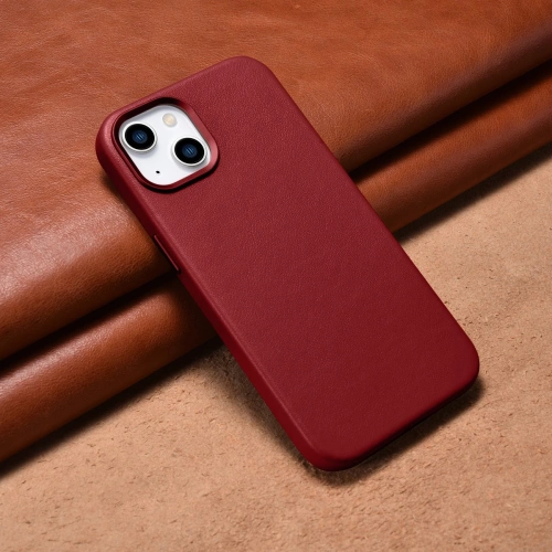 Kup Husă iCarer Case Leather MagSafe Apple iPhone 14 Plus / 15 Plus roșu - ICR479 - {ean13} - Sklep Home Screen