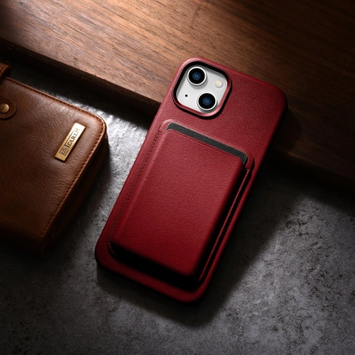 Kup Husă iCarer Case Leather MagSafe Apple iPhone 14 Plus / 15 Plus roșu - ICR479 - {ean13} - Sklep Home Screen