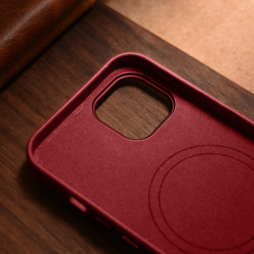 Kup Case iCarer Case Leder MagSafe Apple iPhone 14 Plus / 15 Plus rot - ICR479 - {ean13} - Sklep Home Screen