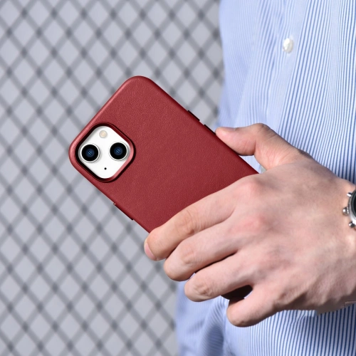 Kup Case iCarer Case Leder MagSafe Apple iPhone 14 Plus / 15 Plus rot - ICR479 - {ean13} - Sklep Home Screen