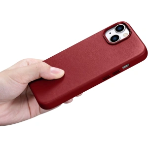 Kup Etui iCarer Case Leather MagSafe Apple iPhone 14 Plus / 15 Plus červená - ICR479 - {ean13} - Sklep Home Screen
