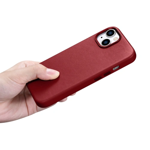 Kup Etui iCarer Case Leather MagSafe Apple iPhone 14 Plus / 15 Plus červená - ICR479 - {ean13} - Sklep Home Screen