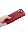 Kup Case iCarer Case Leder MagSafe Apple iPhone 14 Plus / 15 Plus rot - ICR479 - {ean13} - Sklep Home Screen