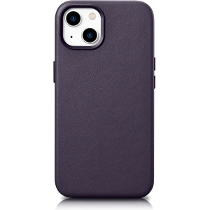 Kup Etui iCarer Case Leather MagSafe Apple iPhone 14 Plus / 15 Plus tmavě fialová - ICR480 - {ean13} - Sklep Home Screen