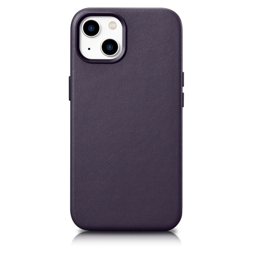 Kup Etui iCarer Case Leather MagSafe Apple iPhone 14 Plus / 15 Plus ciemnofioletowy - ICR480 - {ean13} - Sklep Home Screen