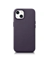 Case iCarer Case Leder MagSafe Apple iPhone 14 Plus / 15 Plus dunkelviolett
