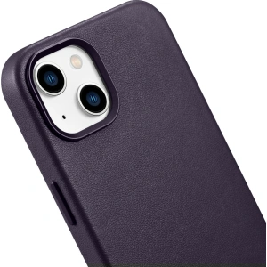 Kup Etui iCarer Case Leather MagSafe Apple iPhone 14 Plus / 15 Plus tmavě fialová - ICR480 - {ean13} - Sklep Home Screen
