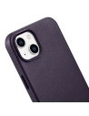 Buy iCarer Case Leather MagSafe Apple iPhone 14 Plus / 15 Plus dark purple - ICR480 - {ean13} - Home Screen Store Europe