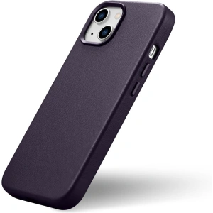 Kup Husă iCarer Case Leather MagSafe Apple iPhone 14 Plus / 15 Plus violet închis - ICR480 - {ean13} - Sklep Home Screen