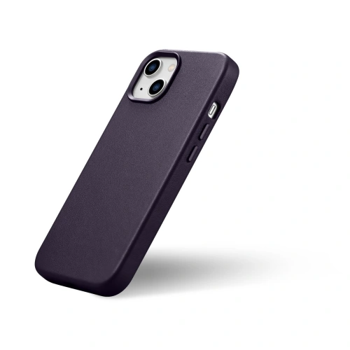 Kup Case iCarer Case Leder MagSafe Apple iPhone 14 Plus / 15 Plus dunkelviolett - ICR480 - {ean13} - Sklep Home Screen