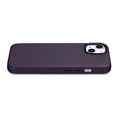 Kup Etui iCarer Case Leather MagSafe Apple iPhone 14 Plus / 15 Plus ciemnofioletowy - ICR480 - {ean13} - Sklep Home Screen