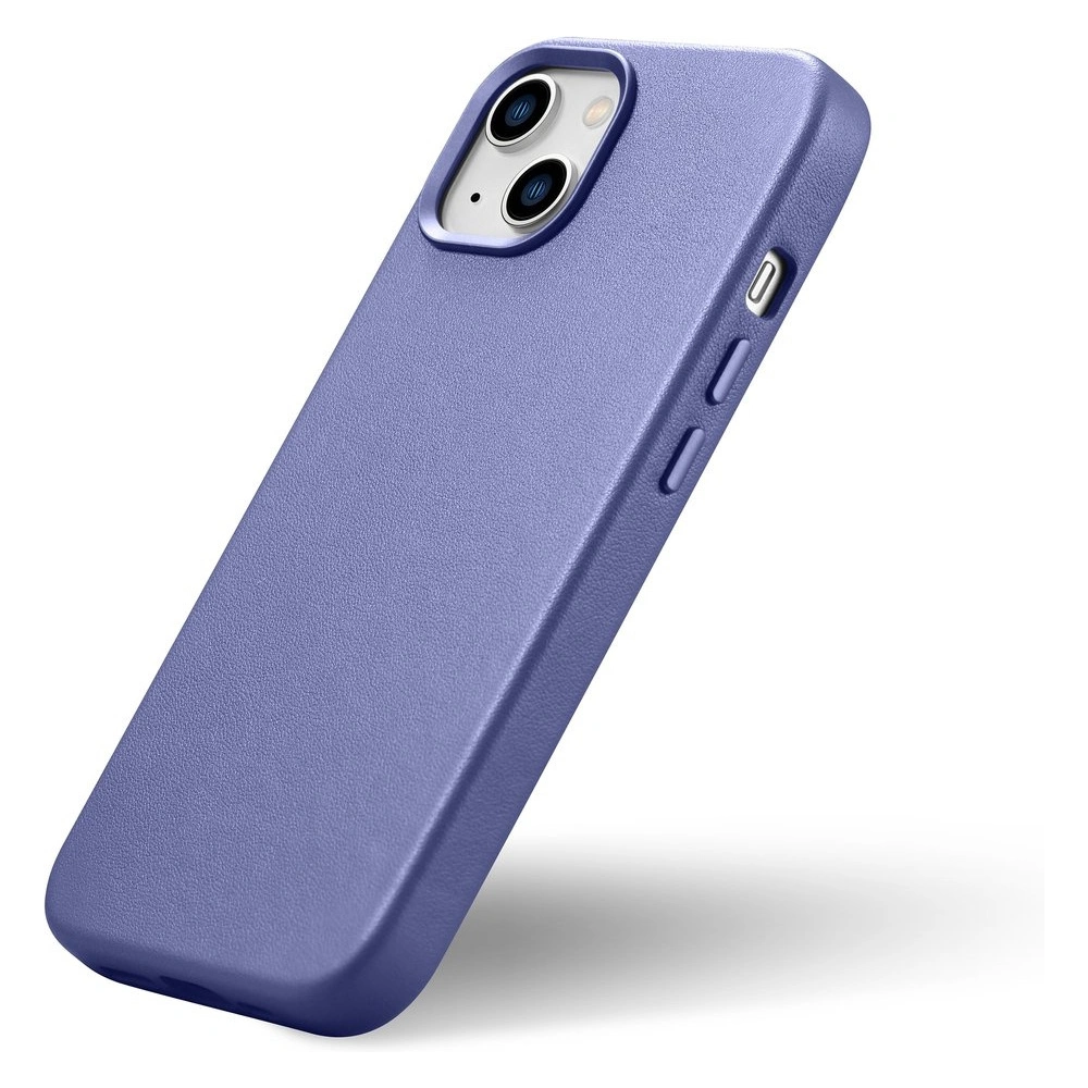 Etui iCarer Case Leather MagSafe Apple iPhone 14 Plus / 15 Plus jasnofioletowy