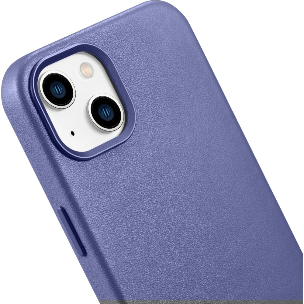 Etui iCarer Case Leather MagSafe Apple iPhone 14 Plus / 15 Plus jasnofioletowy