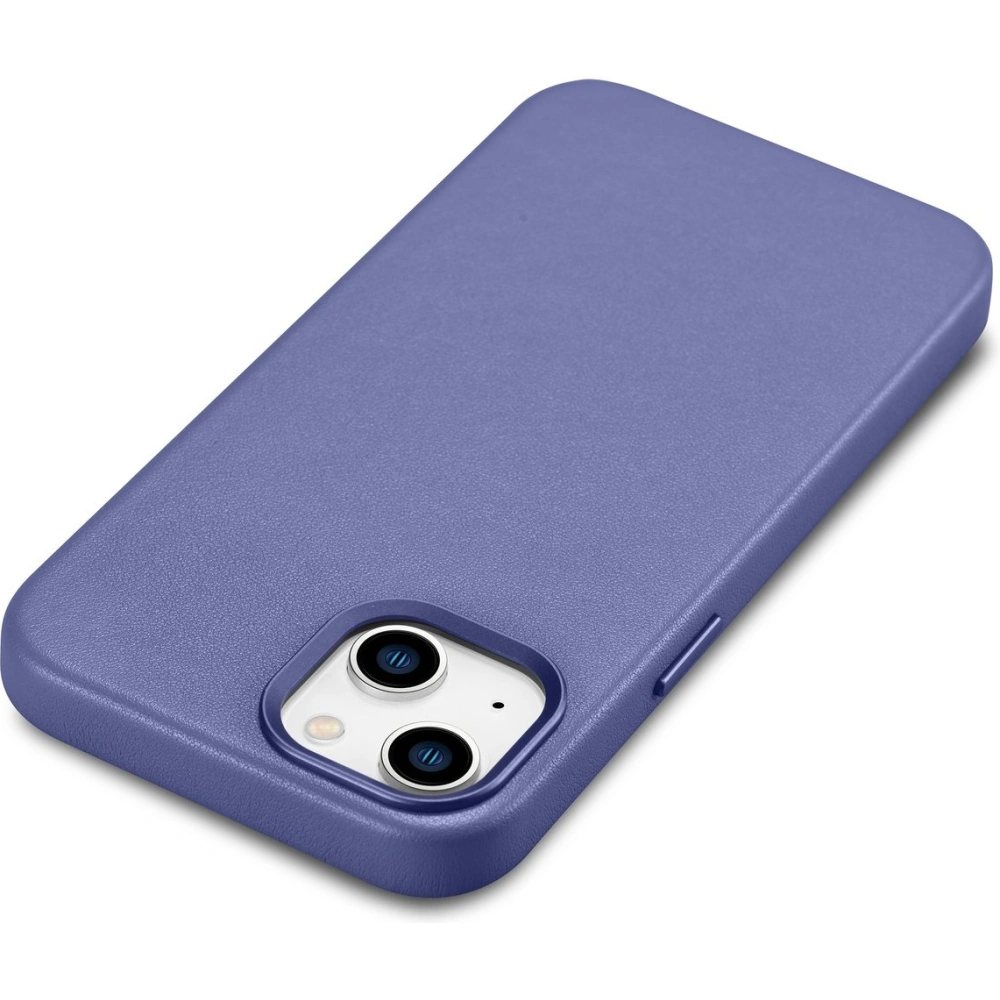 Etui iCarer Case Leather MagSafe Apple iPhone 14 Plus / 15 Plus jasnofioletowy