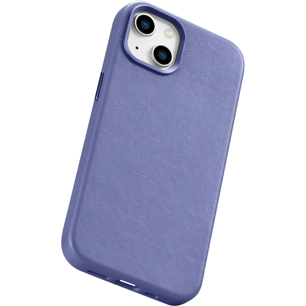 Etui iCarer Case Leather MagSafe Apple iPhone 14 Plus / 15 Plus jasnofioletowy