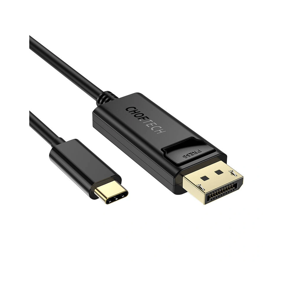 Kabel Choetech XCP-1801BK USB-C/Displayport, 1.8m (czarny)