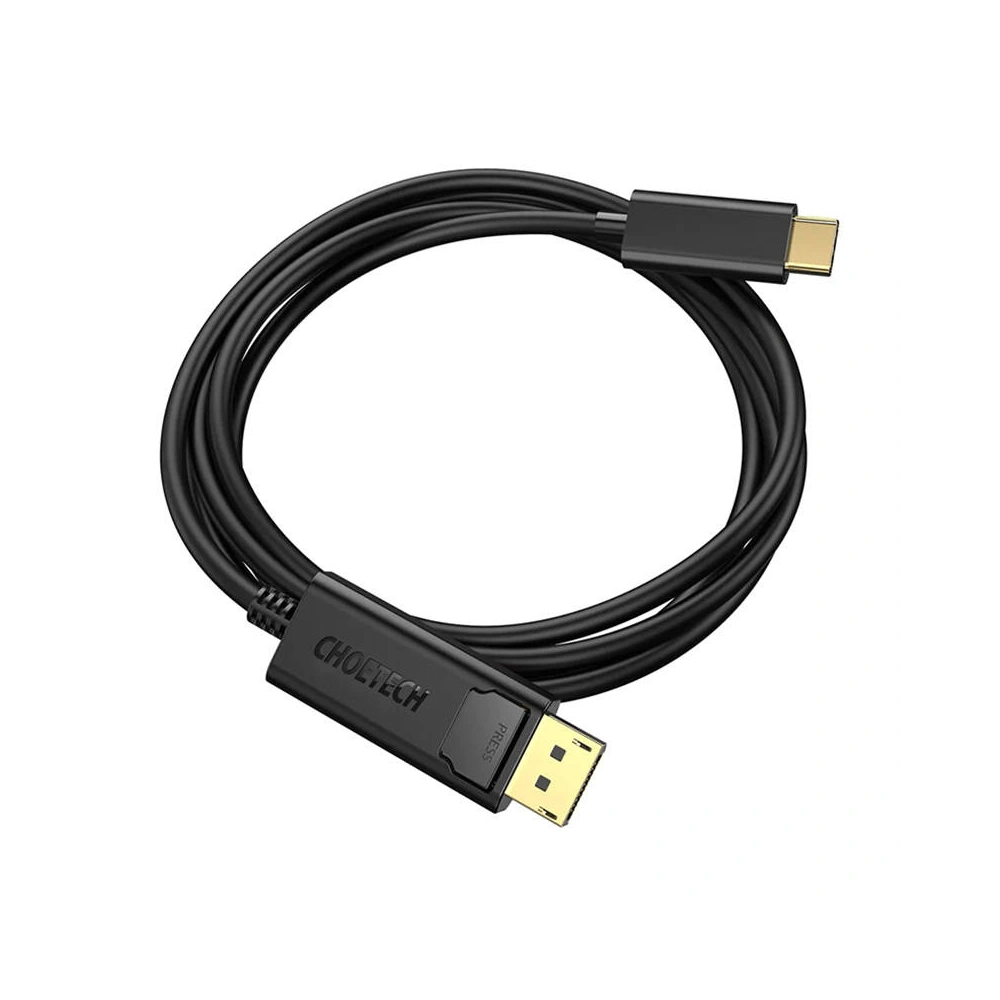 Kabel Choetech XCP-1801BK USB-C/Displayport, 1.8m (czarny)