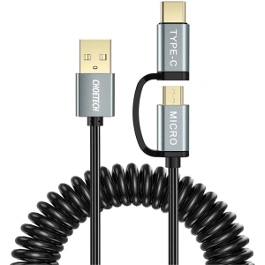 Kup Kabel Choetech XAC-0012-101BK 2in1 USB-A/USB-C - microUSB (schwarz) - CHT24 - {ean13} - Sklep Home Screen