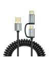 Kabel Choetech XAC-0012-101BK 2in1 USB-A/USB-C - microUSB (schwarz)