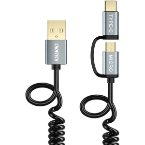 Kup Kabel Choetech XAC-0012-101BK 2in1 USB-A/USB-C - microUSB (czarny) - CHT24 - {ean13} - Sklep Home Screen