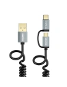 Kup Kabel Choetech XAC-0012-101BK 2in1 USB-A/USB-C - microUSB (černý) - CHT24 - {ean13} - Sklep Home Screen